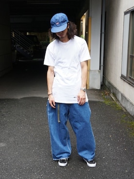 「Hanes」｜「アイテム（キャップ）」を使った、ARKnets STAFFさん（メンズ・175cm）の夏コーディネート