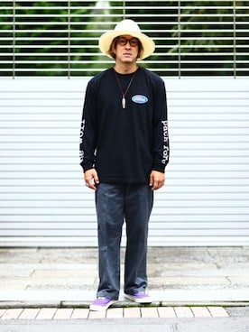 「KIJIMA TAKAYUKI」｜「アイテム（チノパンツ）」を使った、ARKnets STAFFさん（メンズ・173cm）の秋コーディネート