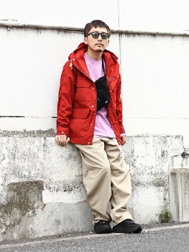 「ポケットＴシャツ」｜「アイテム（ブルゾン）」を使った、ARKnets STAFFさん（メンズ・170cm）の秋コーディネート