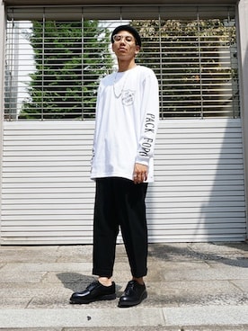 「WP（ダブリューピー）のアイテム（パンツ）」を使った、ARKnets STAFFさん（メンズ・173cm）の秋コーディネート