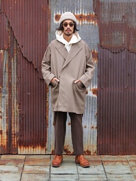 「AURALEE」｜ARKnets STAFFさん（メンズ・175cm）の秋コーディネート