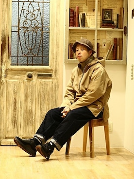 「パイル」｜「アイテム（ジャケット/アウター）」を使った、ARKnets STAFFさん（メンズ・174cm）の秋コーディネート