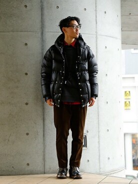 「marka（マーカ）のアイテム（スウェット）」を使った、ARKnets STAFFさん（メンズ・175cm）の冬コーディネート
