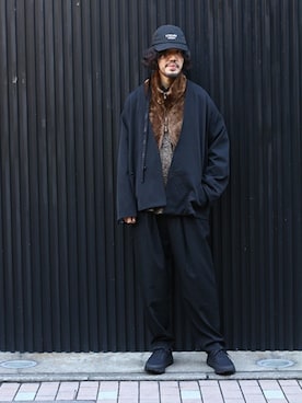 「marka（マーカ）のアイテム（シューズ）」を使った、ARKnets STAFFさん（メンズ・177cm）の冬コーディネート