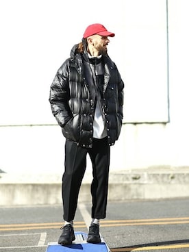 「ARKnets（アークネッツ）のアイテム」を使った、ARKnets STAFFさん（メンズ・185cm）の冬コーディネート