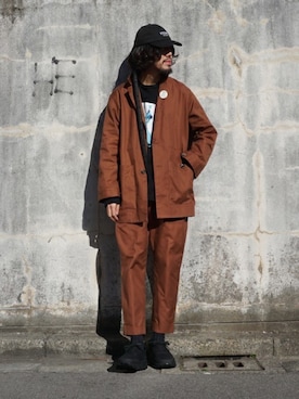 「marka（マーカ）のアイテム（ブルゾン）」を使った、ARKnets STAFFさん（メンズ・177cm）の冬コーディネート