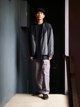 「WP（ダブリューピー）のアイテム（ジャケット/アウター）」を使った、ARKnets STAFFさん（メンズ・173cm）の春コーディネート