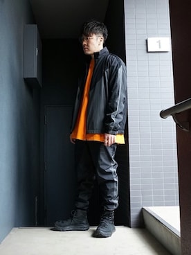 「WP（ダブリューピー）のアイテム（ジャケット/アウター）」を使った、ARKnets STAFFさん（メンズ・173cm）の春コーディネート