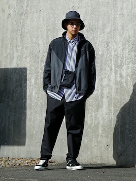 「WP（ダブリューピー）のアイテム（ジャケット/アウター）」を使った、ARKnets STAFFさん（メンズ・179cm）の春コーディネート