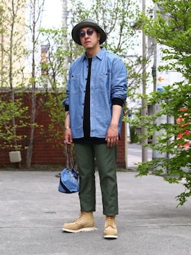 「FLAG SPORT（フラッグスポーツ）のアイテム（トップス）」を使った、ARKnets STAFFさん（メンズ・173cm）の春コーディネート