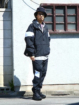 「is-ness（イズネス）のアイテム」を使った、ARKnets STAFFさん（メンズ・175cm）の春コーディネート