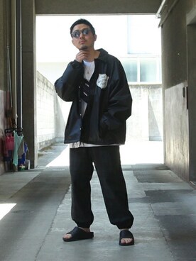 「WP（ダブリューピー）のアイテム（ジャケット/アウター）」を使った、ARKnets STAFFさん（メンズ・166cm）の夏コーディネート