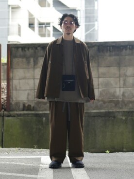「marka（マーカ）のアイテム（財布/小物）」を使った、ARKnets STAFFさん（メンズ・175cm）の夏コーディネート
