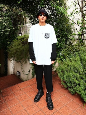 「WP（ダブリューピー）のアイテム（パンツ）」を使った、ARKnets STAFFさん（メンズ・173cm）の秋コーディネート