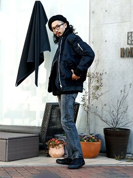 ARKnets STAFFさん（メンズ・183cm）の冬コーディネート