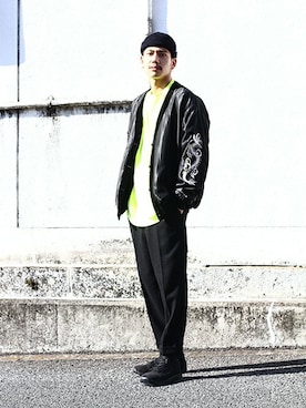 「TAILOR TOYO」｜ARKnets STAFFさん（メンズ・173cm）の冬コーディネート