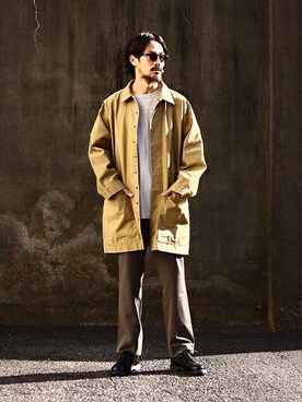 「ARKnets」｜「アイテム（ブルゾン）」を使った、ARKnets STAFFさん（メンズ・175cm）の冬コーディネート