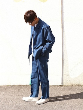 「marka（マーカ）のアイテム（ブルゾン）」を使った、ARKnets STAFFさん（メンズ・173cm）の春コーディネート