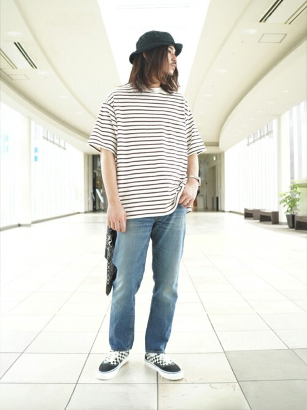 「デニムパンツ、インディゴ、1960s、FLAG SPORT、ARKnets」｜「FLAG SPORTのFLAG SPORT / フラッグスポーツ(WAREHOUSE / ウェアハウス)：LOT. FS005：FS005[STD]（デニムパンツ、ブルー系）」を使った、ARKnets STAFFさん（メンズ・176cm）の春コーディネートの1枚目の写真