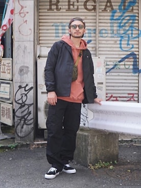 「ARKnets」｜「アイテム（その他アウター）」を使った、ARKnets STAFFさん（メンズ・178cm）の夏コーディネート