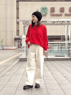 「ARKnets」｜「アイテム（ブーツ）」を使った、ARKnets STAFFさん（レディース・153cm）の秋コーディネート