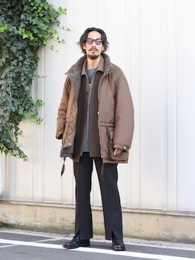 「marka（マーカ）のアイテム（テーラードジャケット）」を使った、ARKnets STAFFさん（メンズ・175cm）の秋コーディネート