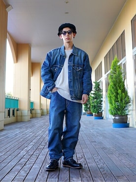 GOLD / ゴールド14oz.DENIM JACKET HARD WASHED 20220918190253107.jpg