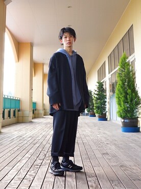 「BALLAST ARK（バラストアーク）のアイテム（パーカー）」を使った、ARKnets STAFFさん（メンズ・168cm）の秋コーディネート