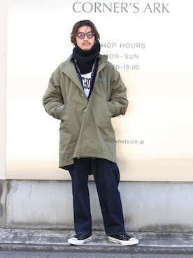「marka（マーカ）のアイテム（デニムジャケット）」を使った、ARKnets STAFFさん（メンズ・173cm）の秋コーディネート