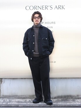 「marka（マーカ）のアイテム（シューズ）」を使った、ARKnets STAFFさん（メンズ・175cm）の秋コーディネート
