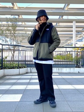 「BALLAST ARK（バラストアーク）のアイテム（スラックス）」を使った、ARKnets STAFFさん（メンズ・174cm）の秋コーディネート