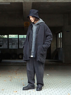 「GOLD（ゴールド）のアイテム（ブルゾン）」を使った、ARKnets STAFFさん（メンズ・170cm）の冬コーディネート