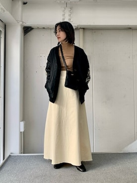 「TAILOR TOYO（テーラートウヨウ）のアイテム（ジャケット/アウター）」を使った、ARKnets STAFFさん（レディース・158cm）の冬コーディネート