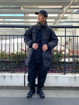 「marka（マーカ）のアイテム（ミリタリージャケット）」を使った、ARKnets STAFFさん（メンズ・171cm）の冬コーディネート