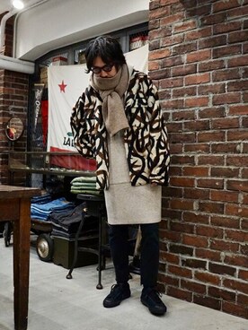 ARKnets STAFFさん（メンズ・178cm）の冬コーディネート