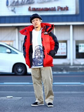 「FLAG SPORT（フラッグスポーツ）のアイテム（パンツ）」を使った、ARKnets STAFFさん（メンズ・173cm）の冬コーディネート