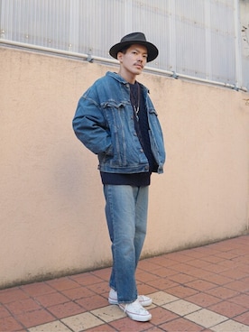 「FLAG SPORT（フラッグスポーツ）のアイテム（パンツ）」を使った、ARKnets STAFFさん（メンズ・172cm）の冬コーディネート