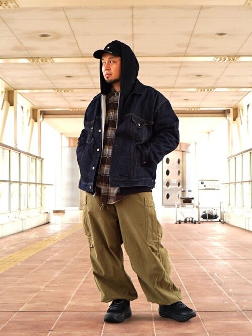 ジャケット・アウター gold button collarless denim jacket gl15674a-02.jpg