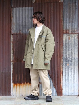 「marka（マーカ）のアイテム（シューズ）」を使った、ARKnets STAFFさん（メンズ・173cm）の冬コーディネート