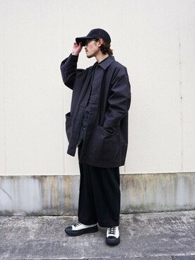 「marka（マーカ）のアイテム（シューズ）」を使った、ARKnets STAFFさん（メンズ・173cm）の冬コーディネート