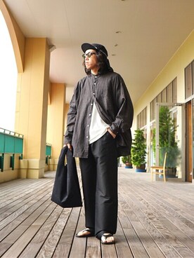 「FLAG SPORT（フラッグスポーツ）のアイテム（トップス）」を使った、ARKnets STAFFさん（メンズ・170cm）の春コーディネート