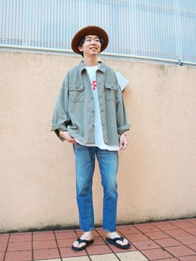 「FLAG SPORT（フラッグスポーツ）のアイテム（パンツ）」を使った、ARKnets STAFFさん（メンズ・178cm）の春コーディネート