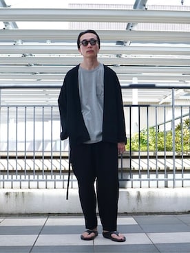 「GOLD（ゴールド）のアイテム（その他パンツ）」を使った、ARKnets STAFFさん（メンズ・172cm）の春コーディネート