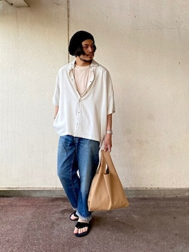 「FLAG SPORT（フラッグスポーツ）のアイテム（パンツ）」を使った、ARKnets STAFFさん（メンズ・174cm）の春コーディネート