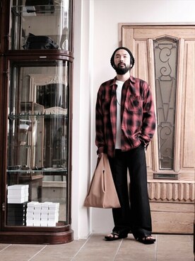 「PORT BY ARK（ポートバイアーク）のアイテム（ニットキャップ/ビーニー）」を使った、ARKnets STAFFさん（メンズ・174cm）の春コーディネート