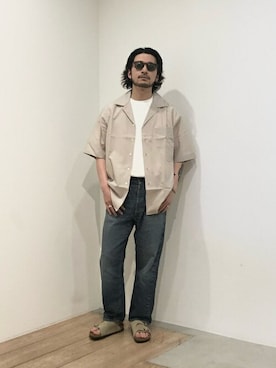 「FLAG SPORT（フラッグスポーツ）のアイテム（パンツ）」を使った、ARKnets STAFFさん（メンズ・178cm）の春コーディネート