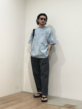 「FLAG SPORT（フラッグスポーツ）のアイテム（パンツ）」を使った、ARKnets STAFFさん（メンズ・178cm）の春コーディネート