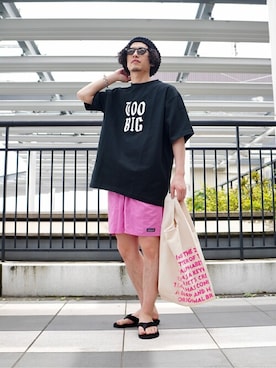 「PORT BY ARK（ポートバイアーク）のアイテム（ニットキャップ/ビーニー）」を使った、ARKnets STAFFさん（メンズ・170cm）の春コーディネート