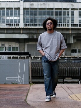 「FLAG SPORT（フラッグスポーツ）のアイテム（パンツ）」を使った、ARKnets STAFFさん（メンズ・180cm）の春コーディネート