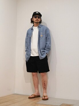 「FLAG SPORT（フラッグスポーツ）のアイテム（トップス）」を使った、ARKnets STAFFさん（メンズ・178cm）の春コーディネート